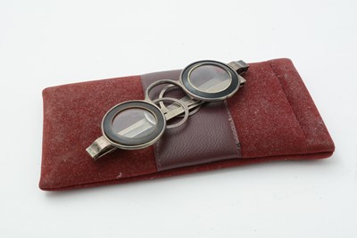 Lot 179 - A pair of late 18th Century silver Martin's Margins eyeglasses or spectacles