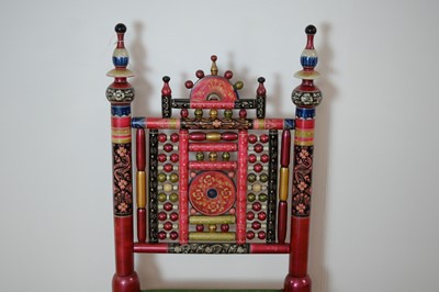 Lot 69 - A highly decorative 20th Century Indian - Punjabi wedding chair