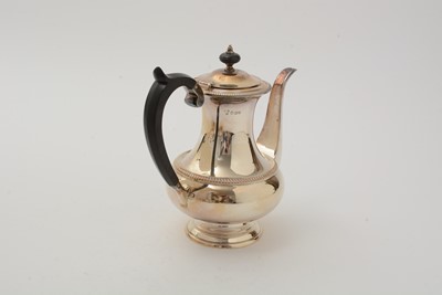 Lot 17 - An Elizabeth II silver four-piece tea and coffee service