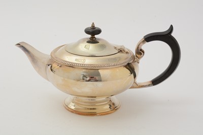 Lot 17 - An Elizabeth II silver four-piece tea and coffee service