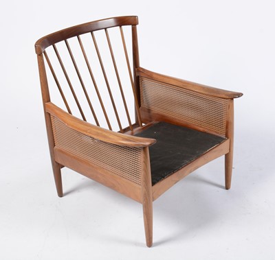 Lot 37 - Greaves and Thomas - A retro vintage mid 20th Century circa 1960s teak bergere armchair