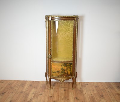 Lot 57 - A 20th Century French Louis XV style glazed china cabinet/vitrine