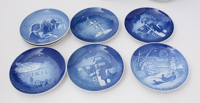 Lot 718 - Bing and Grondahl Copenhagen commemorative Christmas plates