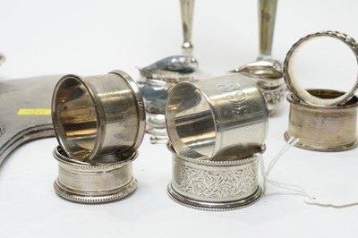 Lot 138 - A selection of silver items