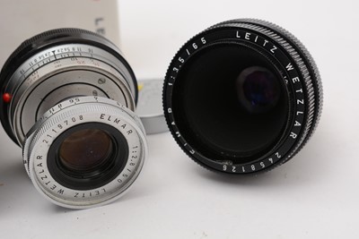 Lot 158 - Three Leica lenses
