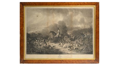 Lot 1023 - After Dean Wolstenholme - Lord Glamis and Stag Hounds | engraving