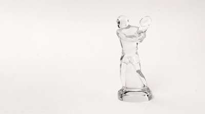 Lot 859 - Baccarat, France, clear glass tennis player