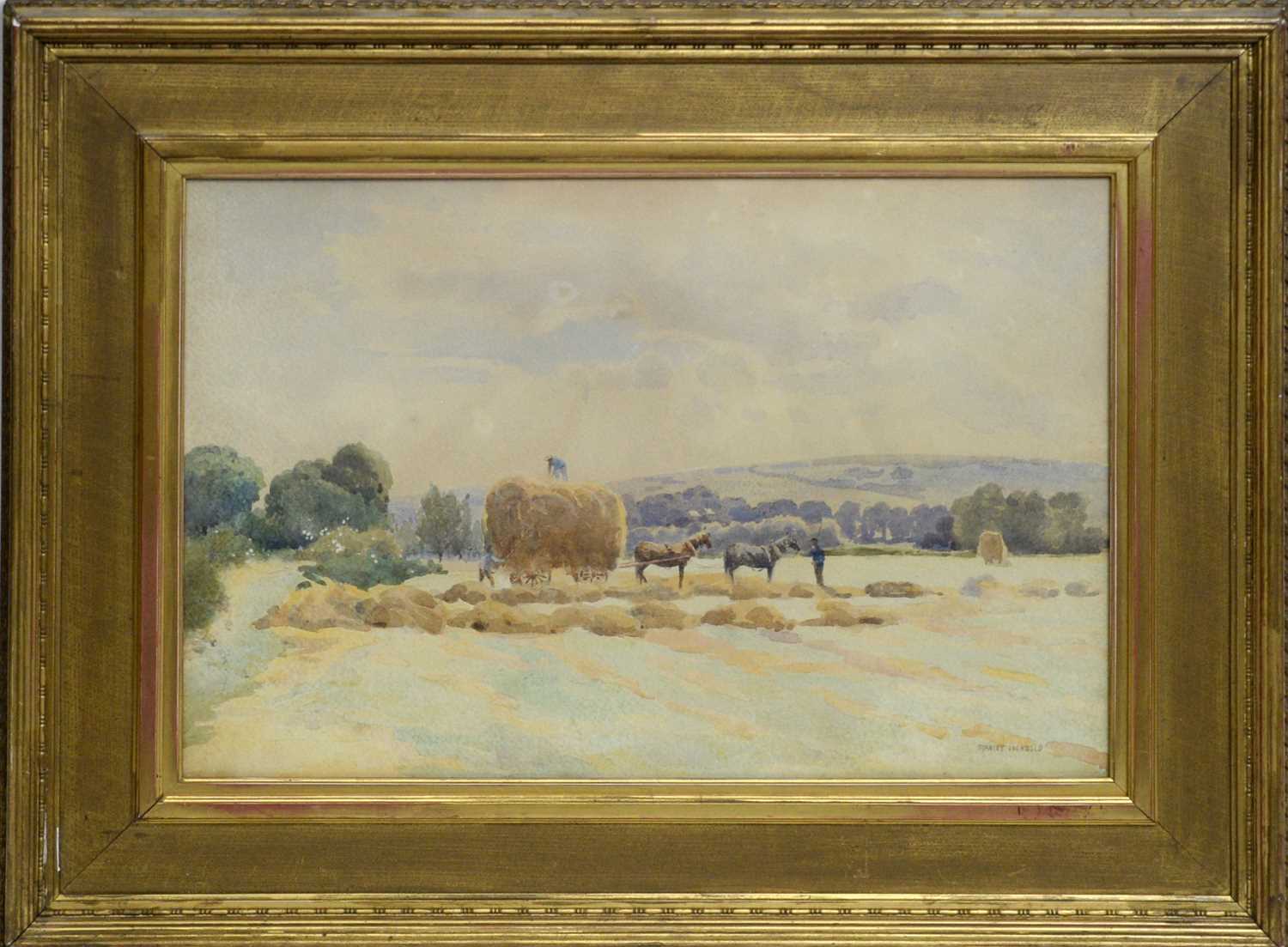 Lot 763 - Stanley Inchbold - The Haygatherers | watercolour
