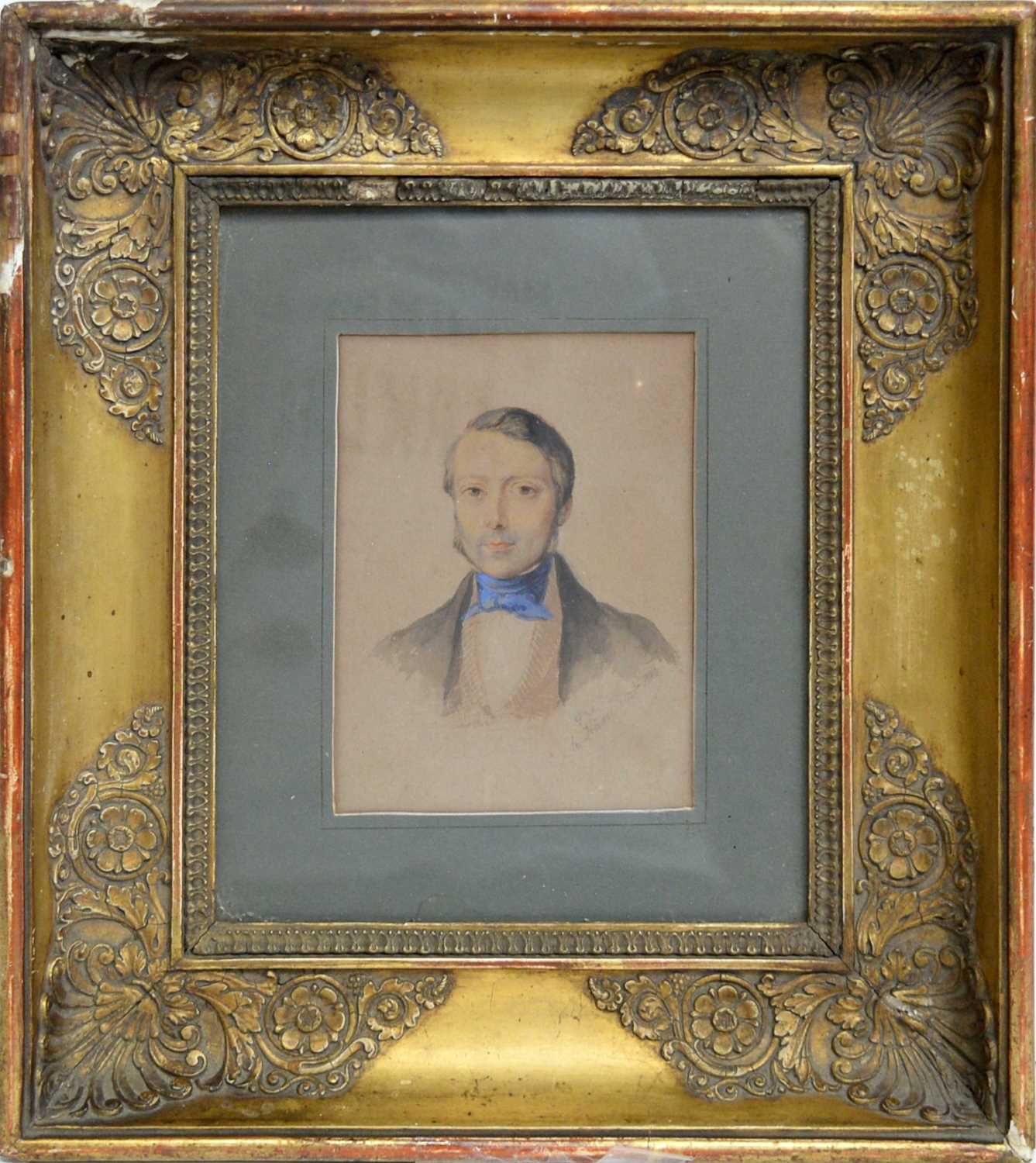 Lot 725 - 19th Century French School - Portrait of a Gentleman | watercolour