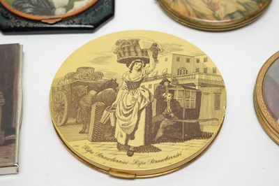 Lot 55 - 1930s Romantic Revival compacts on the theme of 18th Century women in art