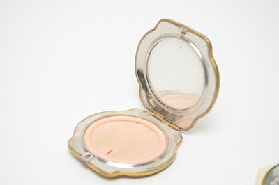 Lot 56 - 1930s powder compacts on the theme of vivid gardens