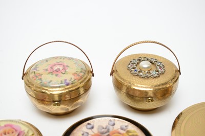 Lot 122 - 1950s lucite and novelty bouquet compacts by Kigu and others