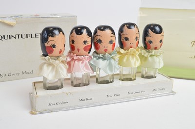 Lot 161 - 1930s Karoff novelty "brevities" styled as Quintuplets and Jockettes