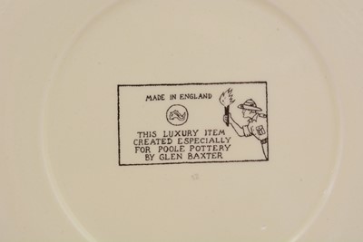 Lot 175 - Glen Baxter Poole plates and mugs