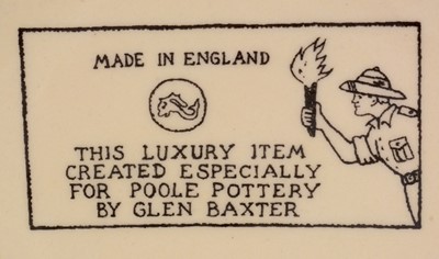 Lot 175 - Glen Baxter Poole plates and mugs