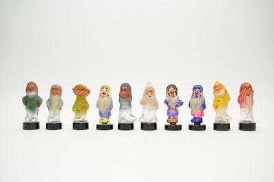 Lot 169 - Early 1940s Disney's "Snow White and the Seven Dwarfs" novelty perfume bottles