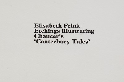 Lot 234 - Elisabeth Frink (Illustrator) - Chaucer's "Canterbury Tales" | printer's proof copy