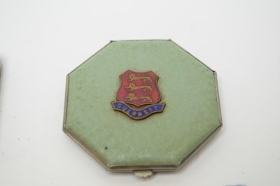 Lot 61 - A collection of 1930s and later souvenir compacts