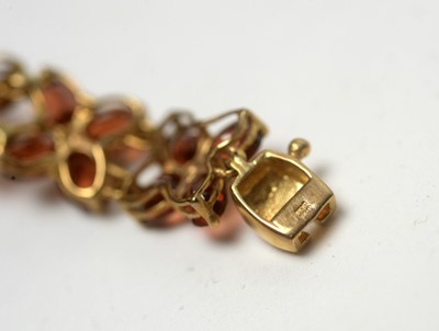 Lot 195 - Two gem-set 9ct gold bracelets