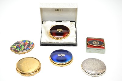Lot 130 - 1950s Kigu of London musical compacts