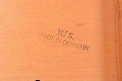 Lot 12 - Eight retro vintage Kai Kristiansen for Korup Stolefabrik model 121 Paper Knife dining chairs