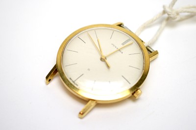 Lot 83 - An 18ct yellow gold wristwatch, by Juvenia