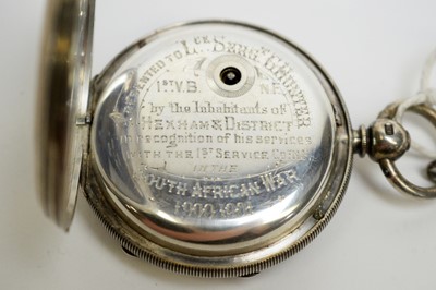 Lot 84 - A silver cased open faced pocket watch, by William Alexander, Hexham