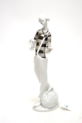 Lot 735A - A Lladro porcelain figure.