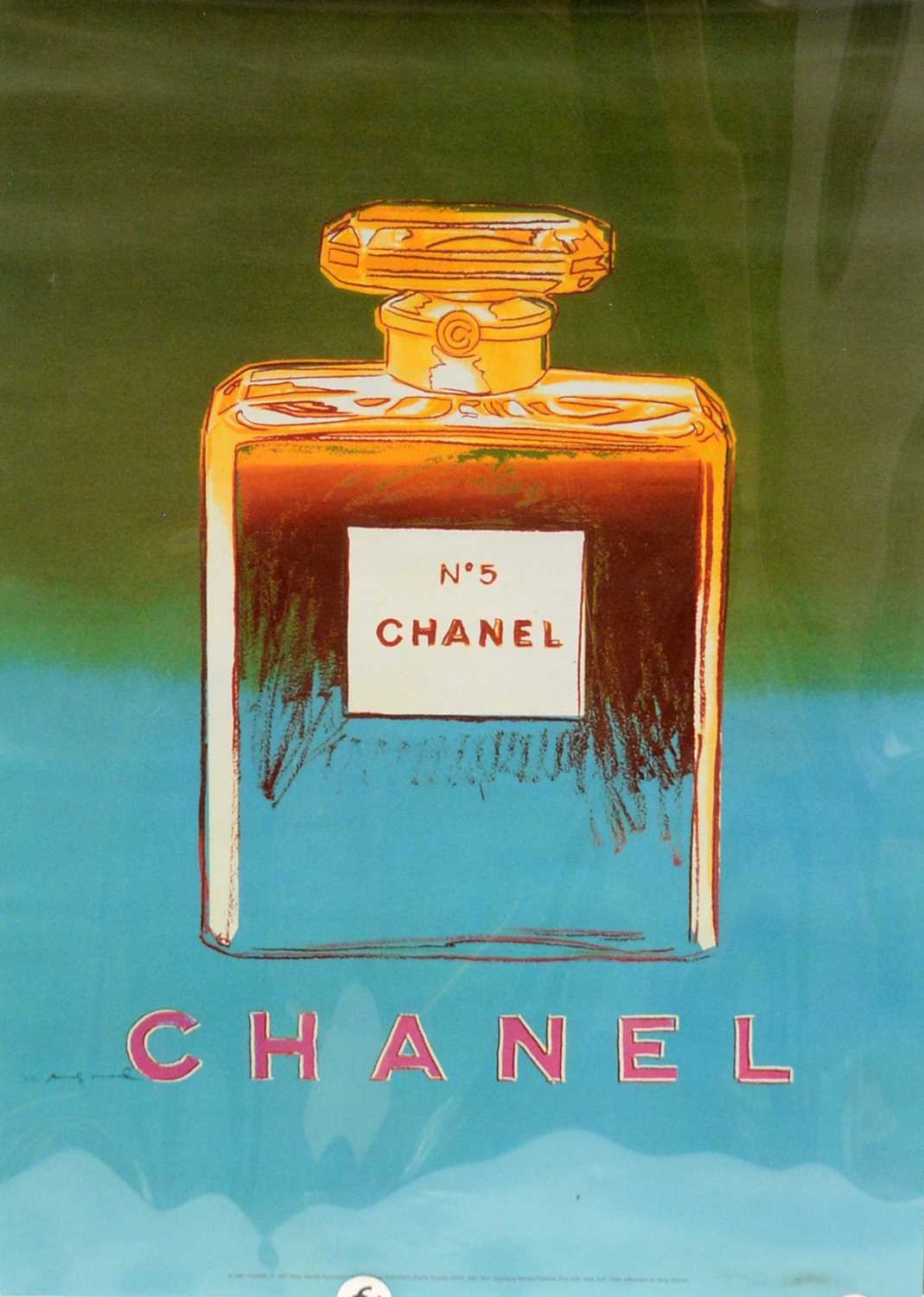 Lot 201 - A Chanel No. 5 perfume advertising poster designed by Andy Warhol (1997)