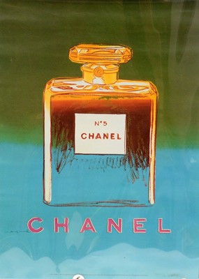 Lot 201 - A Chanel No. 5 perfume advertising poster designed by Andy Warhol (1997)
