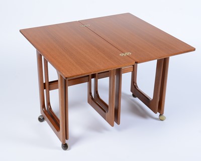 Lot 83 - A retro vintage 20th Century teak wood nest of three tables by A.H McIntosh Of Kirkaldy.