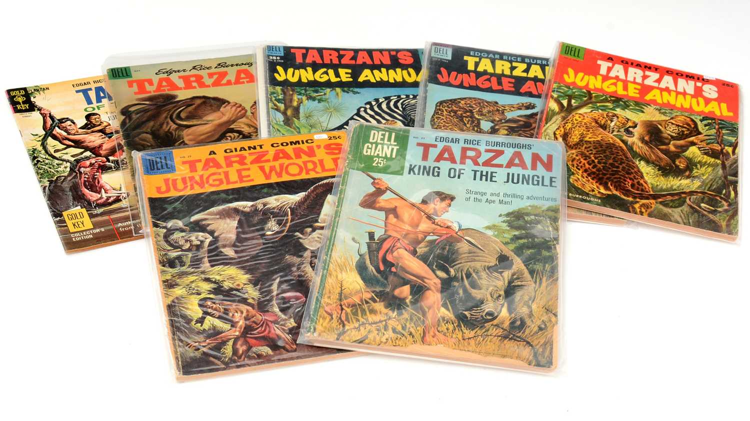 Lot 189 - Tarzan Comics by Dell and Gold Key.