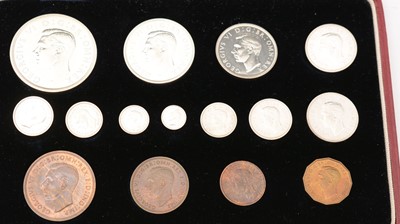 Lot 552 - George VI specimen 1937 coin set