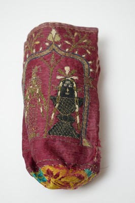 Lot 203 - 19th Century Indian reticule and two miser's purses