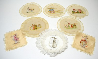 Lot 237 - Victorian novelty hand-painted doilies