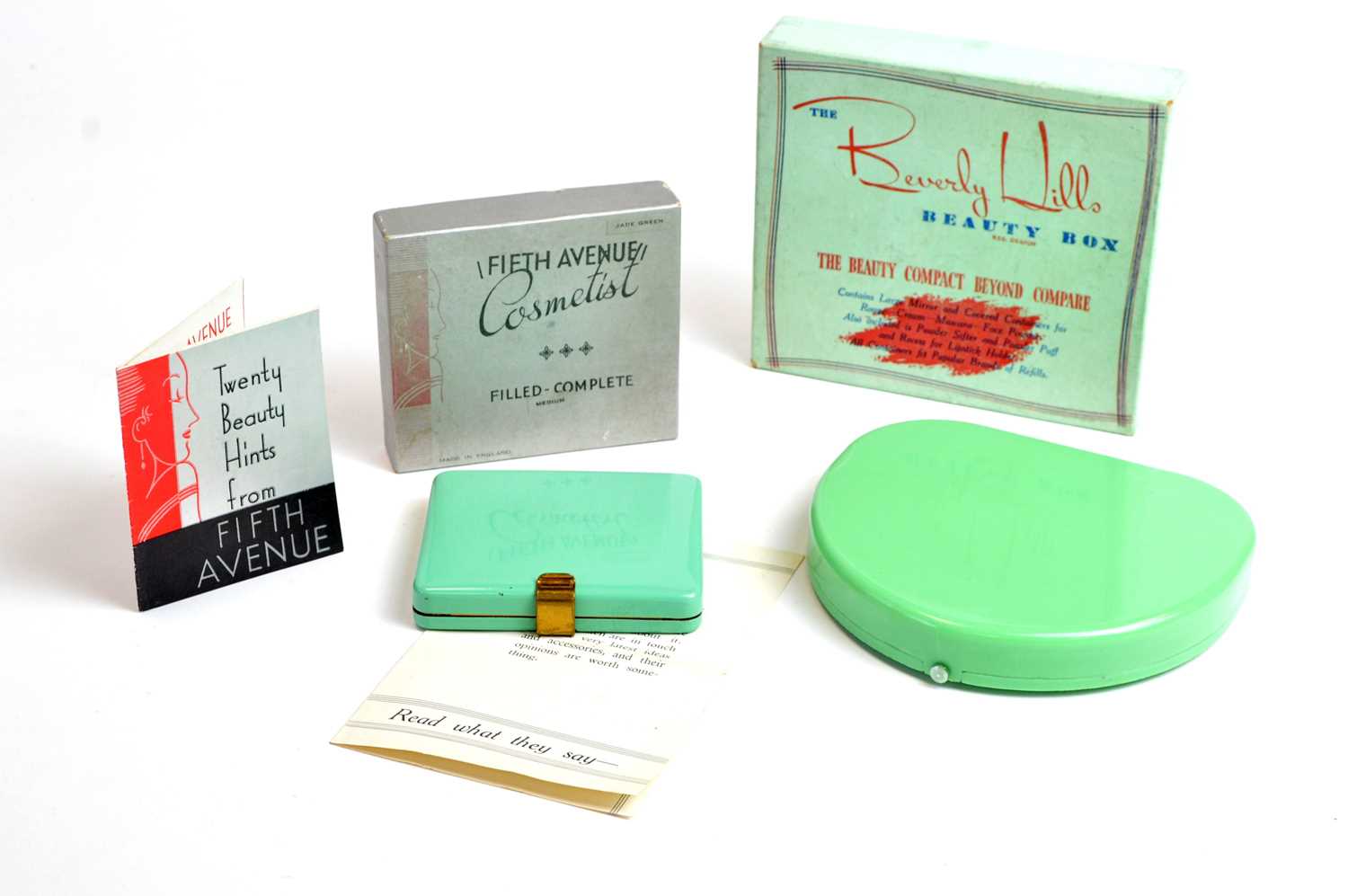 Lot 46 - 1920s vanity cases Fifth Avenue "Cosmetist" and The Beverly Hills Beauty Box