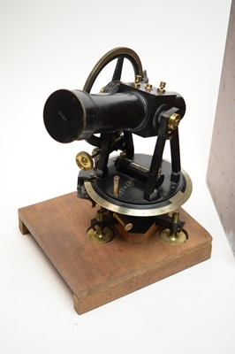 Lot 475 - A brass lacquered theodolite or surveyors level, by Cary London.