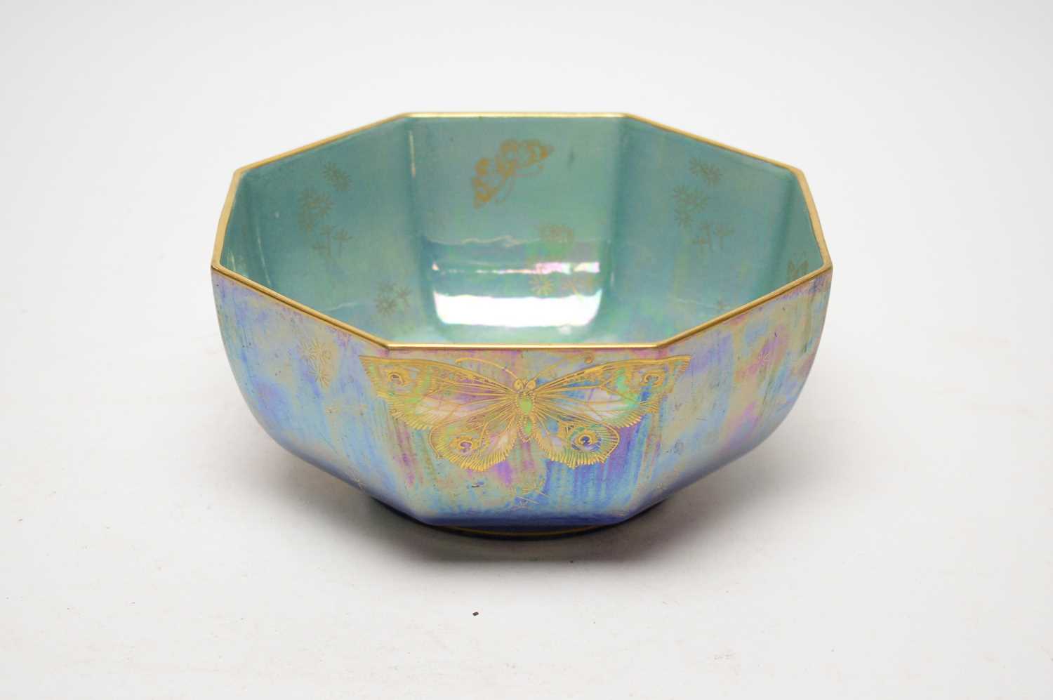 Lot 390 - A Shelley Butterfly lustre bowl.