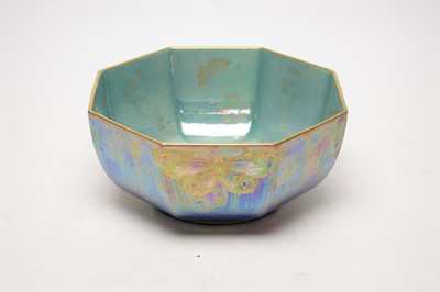 Lot 390 - A Shelley Butterfly lustre bowl.