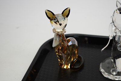 Lot 330 - A collection of Swarovski Crystal animal figures; together with other decorative items.