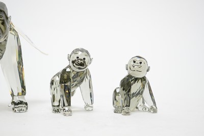 Lot 396 - A collection of Swarovski Crystal animal figures; together with other decorative items.