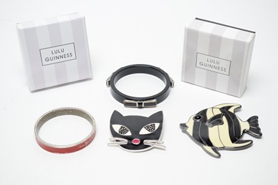 Lot 32 - Lulu Guinness costume jewellery including "Kooky Cat" brooch