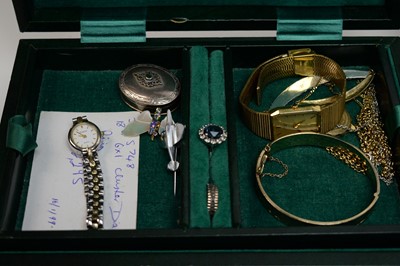 Lot 241 - A selection of silver and costume jewellery.