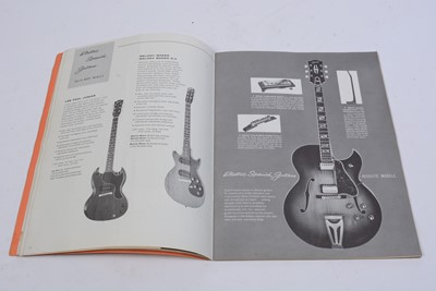 Lot 133 - 1962 Gibson Catalogue, 2006 Gibson Rosetti catalogue