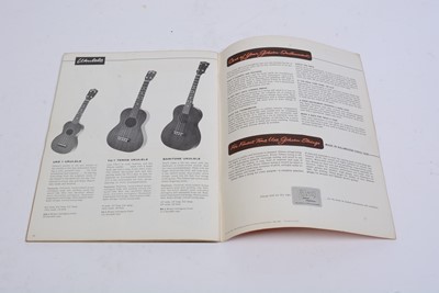Lot 133 - 1962 Gibson Catalogue, 2006 Gibson Rosetti catalogue