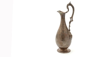 Lot 91 - A  late Victorian silver ewer