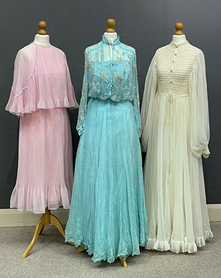 Lot 219 - 1960s cocktail dresses in candy tones