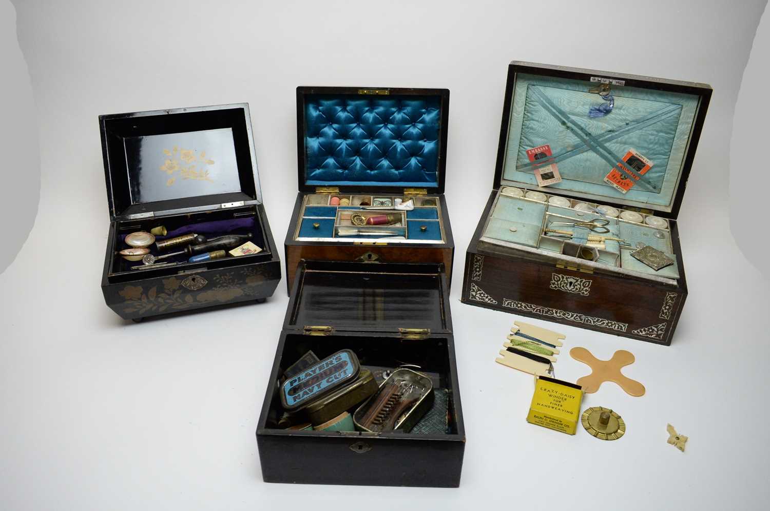 Lot 482 - A selection of 19th Century and later boxes.