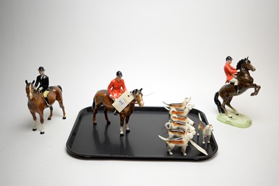 Lot 277 - A collection of Beswick hunting figures.