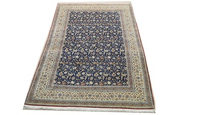 Lot 1158 - A part silk Tabriz carpet